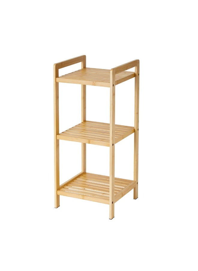 زوبا وحدة رفوف خشبية لغرفة المعيشة مكونة من 3 طبقات مصممة بشكل بسيط وانيق خصيصًا لديكور المنزل - Image 4